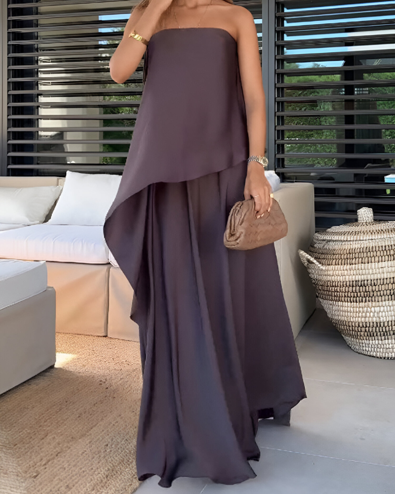 LUNÉA | BROWN BANDEAU SET
