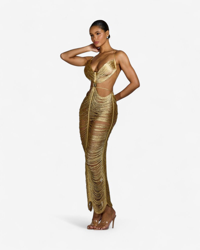 EDNY | FRINGED METALLIC DRESS