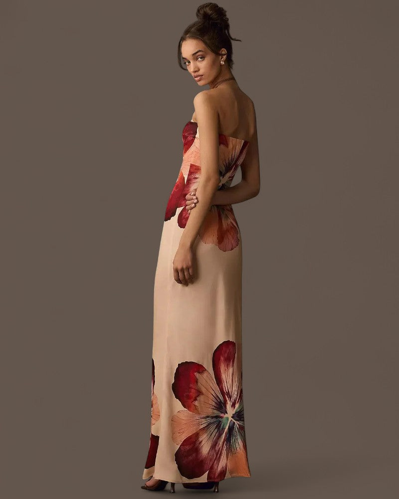 FLORIANA | STRAPLESS BLOOM DRESS