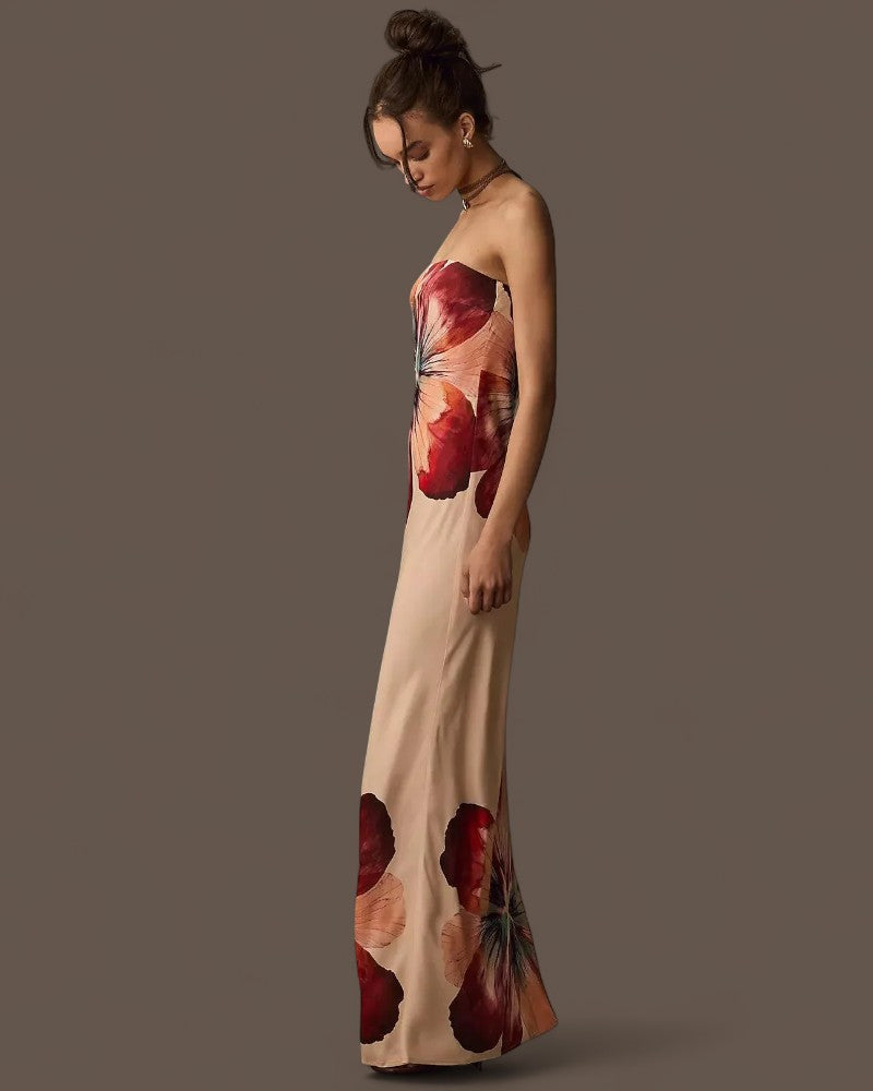 FLORIANA | STRAPLESS BLOOM DRESS
