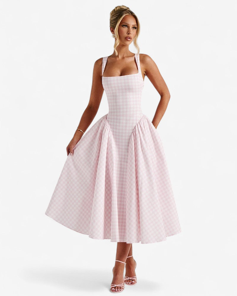 MONDEA | STRUCTURED GINGHAM DRESS