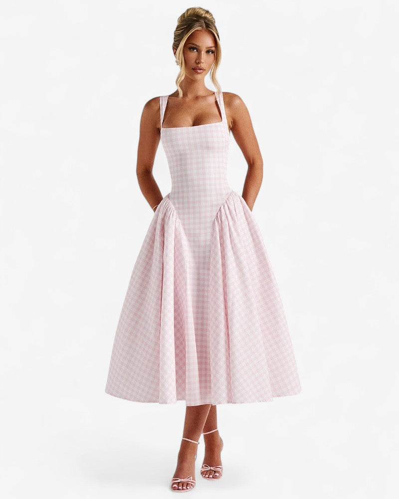 MONDEA | STRUCTURED GINGHAM DRESS