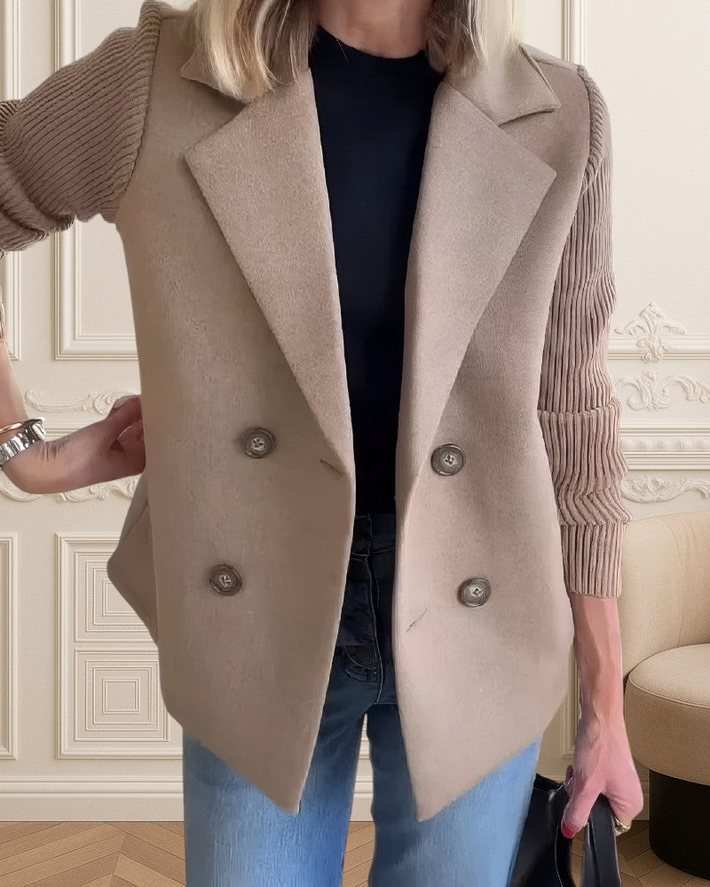 AVIORÉ | PATCHWORK KNIT CARDIGAN