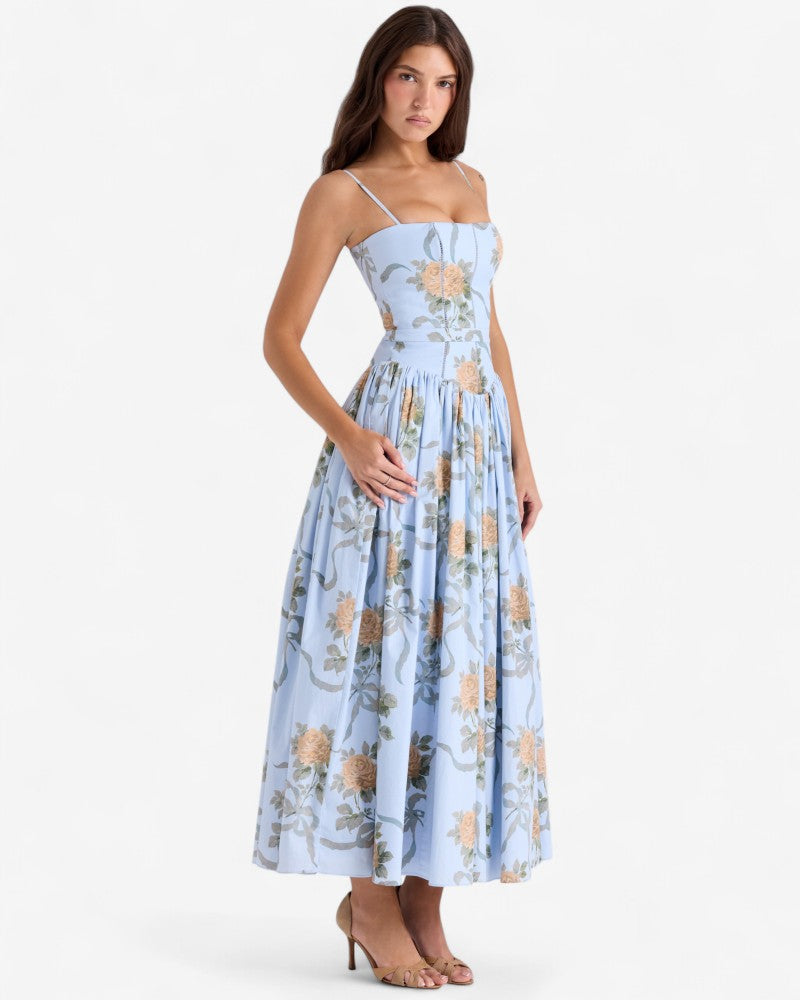 CELINEA | FLORAL BODICE DRESS